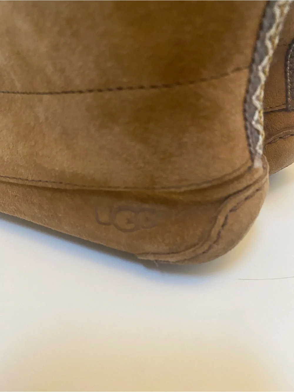 NWOT UGG Chestnut Suede Faux-Fur Lined Lace-Up Boots Size 7 women